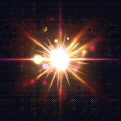 Wall Mural - bright star in space