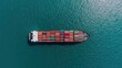 © Narongsag - Aerial View of Container Ship at Sea