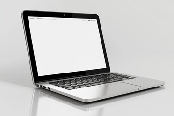 laptop mockup on isolated white background created with generative ai
