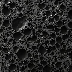 Wall Mural - Abstract black bubble texture