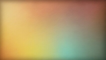 Canvas Print - Blurred gradient background with green, blue, red, and yellow hues 