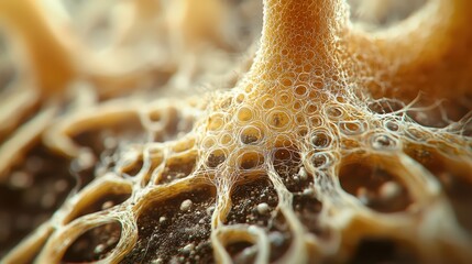 Closeup of a intricate web