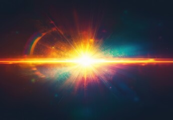 Wall Mural - Bright light in space