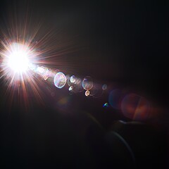 Canvas Print - Lens flare with bokeh