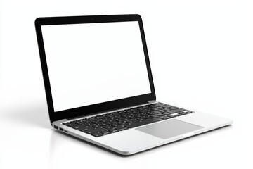 laptop mockup on isolated white background created with generative ai