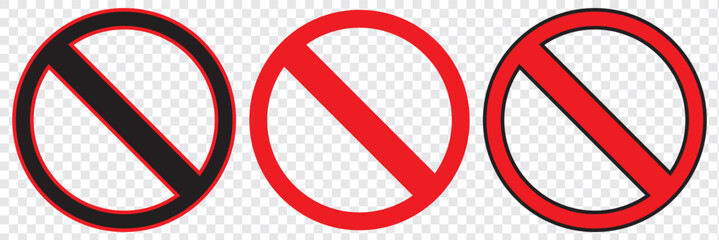 Poster - blocked linear icon, Ban isolated icon,  block outline vector icon with editable stroke. EPS 10.
