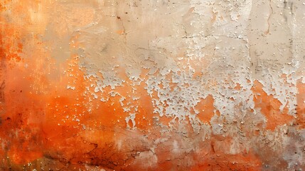 Wall Mural - Abstract textured surface with warm orange and beige tones, evoking a natural landscape.