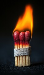 Canvas Print - Matches burning bright