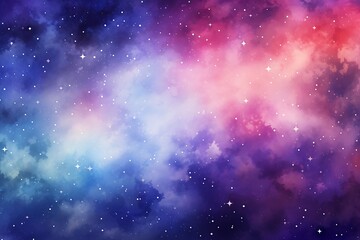 Wall Mural - A vibrant cosmic background with colorful nebulae and stars.