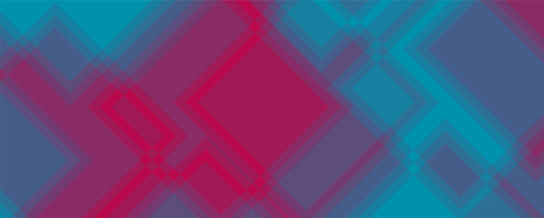 Poster - Geometric Overlapping Squares - A modern vector background featuring layered squares in blue and maroon tones, creating a subtle, symmetrical design.