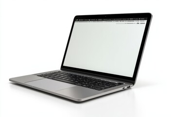 laptop mockup on isolated white background created with generative ai
