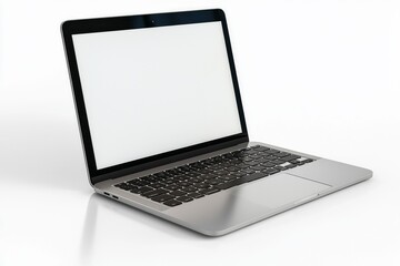 laptop mockup on isolated white background created with generative ai