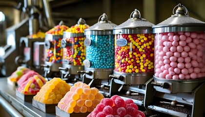 Wall Mural - Precision Confectionery Machinery Enhancing Quality and Craftsmanship of Sweet Treats