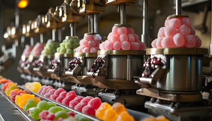 Wall Mural - Precision Confectionery Machinery Enhancing Quality and Craftsmanship of Sweet Treats