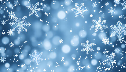 Wall Mural - beautiful frozen snowflakes Christmas background isolated with white highlights, png