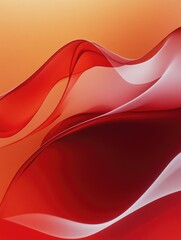 Wall Mural - Close-up of red and white wave