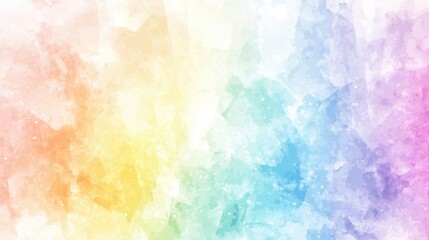 Wall Mural - Abstract Watercolor Rainbow Background with White Specks