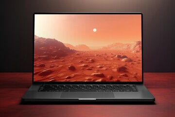 Canvas Print - Laptop computer, technology design resource