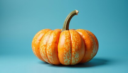 Poster -  Autumns vibrant charm in a single pumpkin