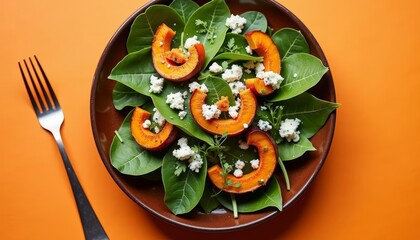 Sticker -  Fresh salad with a twist of orange and a sprinkle of feta