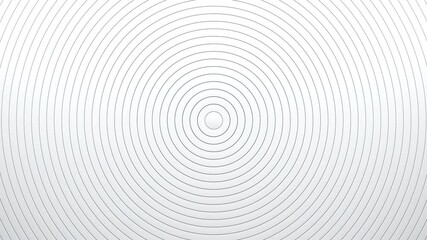 Aufkleber - Top view on circular blinds oscillation with color waves. Minimal clean corporate background. 3D rings wavy loop motion. Abstract 3d animation render