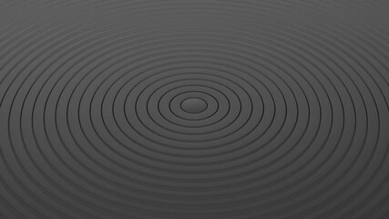 Aufkleber - Circular blinds oscillation with color waves with shallow DOF. Minimal clean corporate background. 3D rings wavy loop motion. Abstract 3d animation render