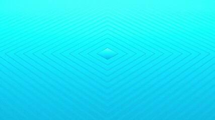 Aufkleber - Top view on square blinds oscillation with color waves with shallow DOF. Minimal clean corporate background. 3D walls wavy loop motion. Abstract 3d animation render