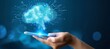 © Ilja - Hand Holding Smartphone with Hologram of Brain, Cloud Computing and Artificial Intelligence Concept