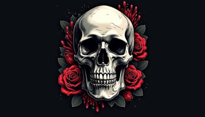 Poster -  Memento Mori  A Rose for Remembrance