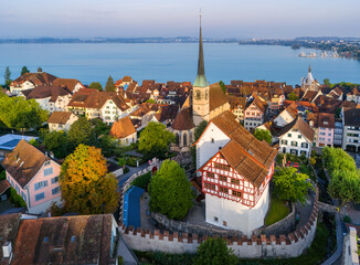 Wall Mural - Zug castle in the historical Zug Old town, Switzerland