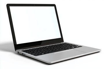 laptop mockup on isolated white background created with generative ai
