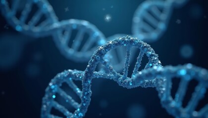 Wall Mural - exploring the secrets of life dna molecule in 3d