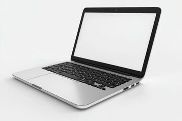 laptop mockup on isolated white background created with generative ai