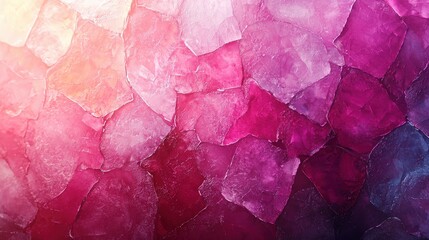 Aufkleber - Colorful abstract texture of vibrant pink and purple layers resembling cracked gemstones glistening in soft light