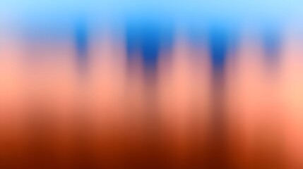 Sticker - Abstract Blurred Background with Blue and Orange Gradient