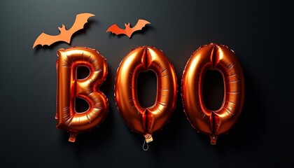 Canvas Print -  Spooky Halloween balloon decorations