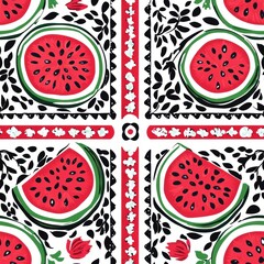 Poster - Watermelon Pattern.