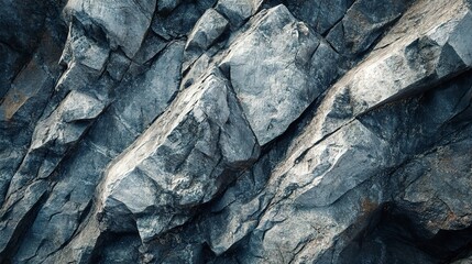 Canvas Print - Rough surface of a rocky mountain