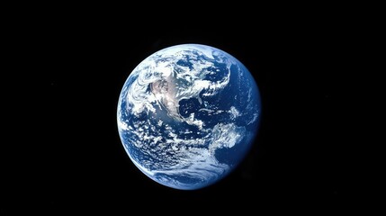 Poster - The iconic Blue Marble, Earth seen from space, its oceans and continents glowing against the vastness of the cosmos.