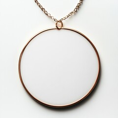 Canvas Print - Blank Circle Pendant.