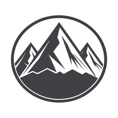 Wall Mural - mountain vector icon illustration 