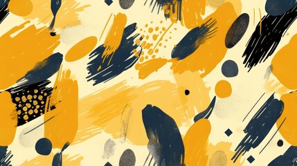 Poster - Hand drawn hipster brush pattern vector illustration suitable for various applications like wrapping paper fabric postcards posters wallpaper and brochures