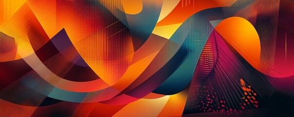 Wall Mural - Abstract background forming colorful swirling shapes