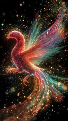 Canvas Print - Digital Phoenix Rising, Digital Transformation