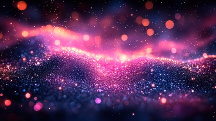 Wall Mural - Sparkling Galaxy of Lights