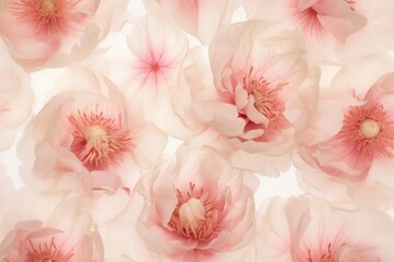 Poster - Real Pressed peony pattern flower backgrounds petal.