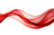 © Dawid - Red flow swirl wave or intertwined design, isolated on transparent background