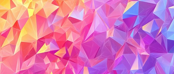 Low poly triangle pattern background illustration in a line art style