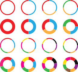 Poster - abstract pie chart colorful infographic templates. data analysis pie chart vector illustration.