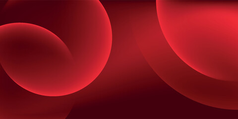 Wall Mural - Red abstract background. Dynamic shapes composition. vector eps10